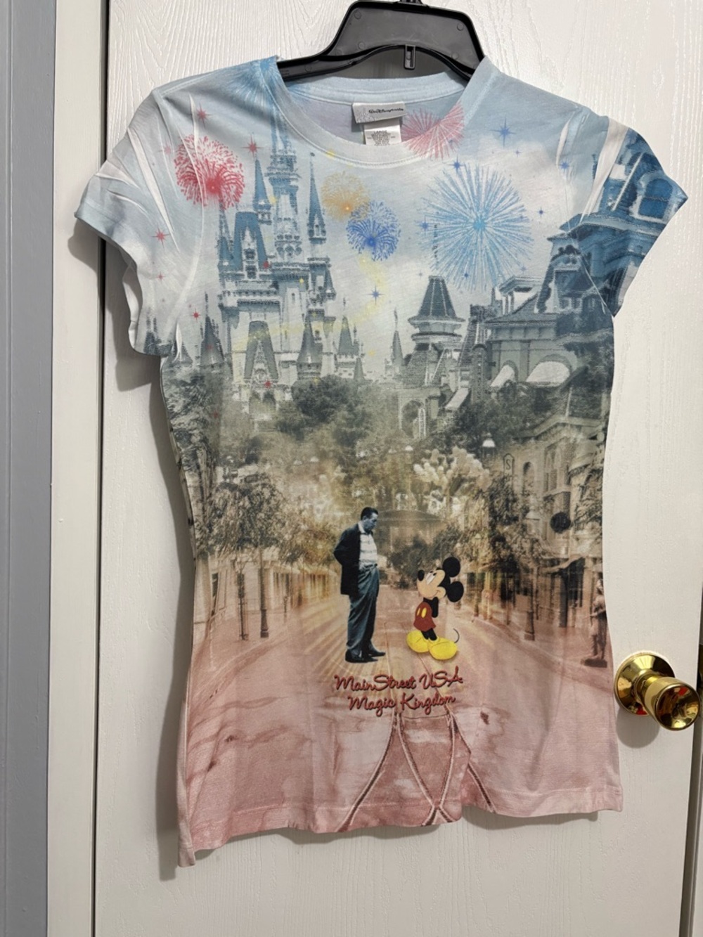 Walt Disney World Large Main Street USA Mickey Graphic Tee - Multicolor